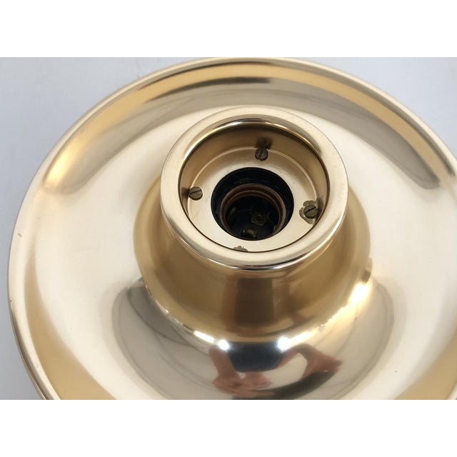 1970s Italian Golden Flush Mount Lights, 1970s, Set of 2 For Sale - Image 5 of 16