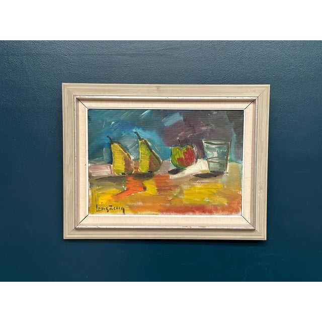 Louis Zelig, Fruit, 1960s, Oil on Canvas, Framed 72 × 55 Cm For Sale - Image 9 of 18