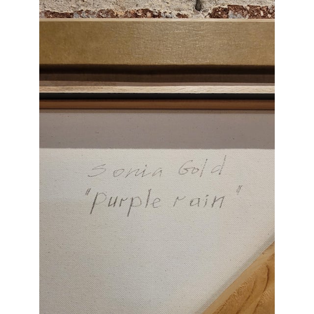 Black Sonia Gold - 1980s Portrait of Prince - Oil Painting For Sale - Image 8 of 9