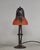 CHARLES SCHNEIDER - le verre Français A wonderful 1920-1930 French art deco lamp in wrought iron with a nice Schneider (Le...