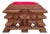 Signed Tramp Art Sewing Box, Folk Art Pincushion Chest With Drawers For Sale
