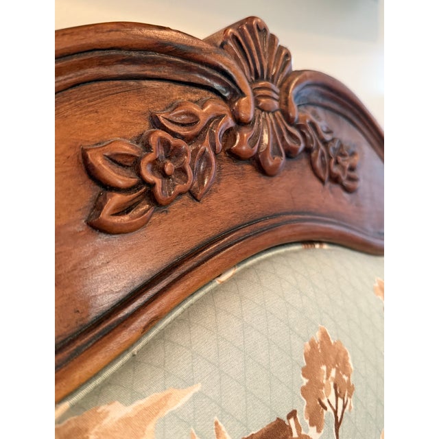 Drexel Late 20th Century Drexel Upholstered Wood Twin Headboards, a Pair For Sale - Image 4 of 10