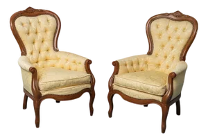 Louis Philippe Style Armchairs, Early 1900s, Set of 2