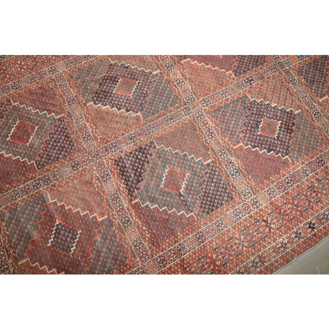 Late 19th Century Zabihi Collection Rare Corridor Size Turkeman Ersari Rug - 6'2" x 21'3" For Sale - Image 4 of 10