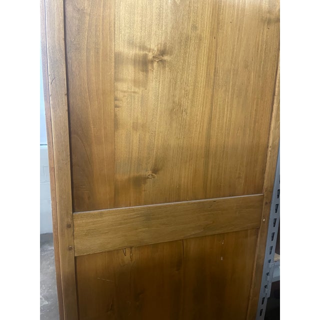 Early 19th Century Antique Large French Pine Armoire Wardrobe For Sale - Image 5 of 12