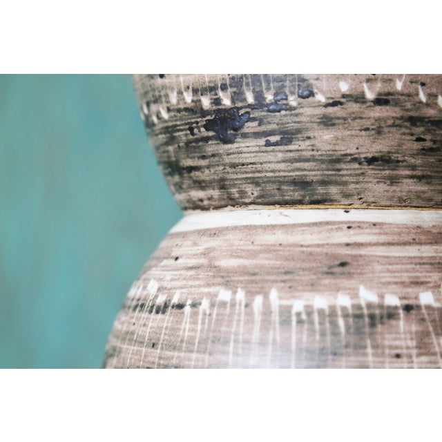 1960s Gordon and Jane Martz M121 Lamp for Marshall Studios Light Gray Blue White Cone For Sale - Image 6 of 9