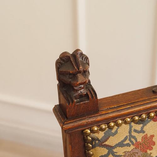 Gründerzeit Historicism Style Chairs in Oak with Tapestry Upholstery, 1890, Set of 6 For Sale - Image 12 of 18