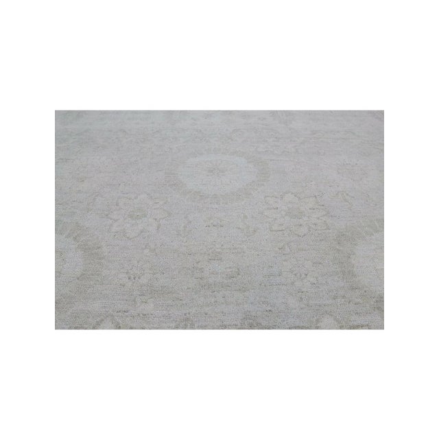 1990s Handwoven Oushak Style Area Rug 12x14 For Sale - Image 11 of 12