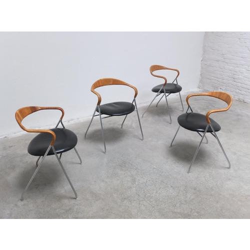 HE103 Chairs by Hans Eichenberger for Dietiker Swiss, 1955, Set of 4 For Sale - Image 15 of 18