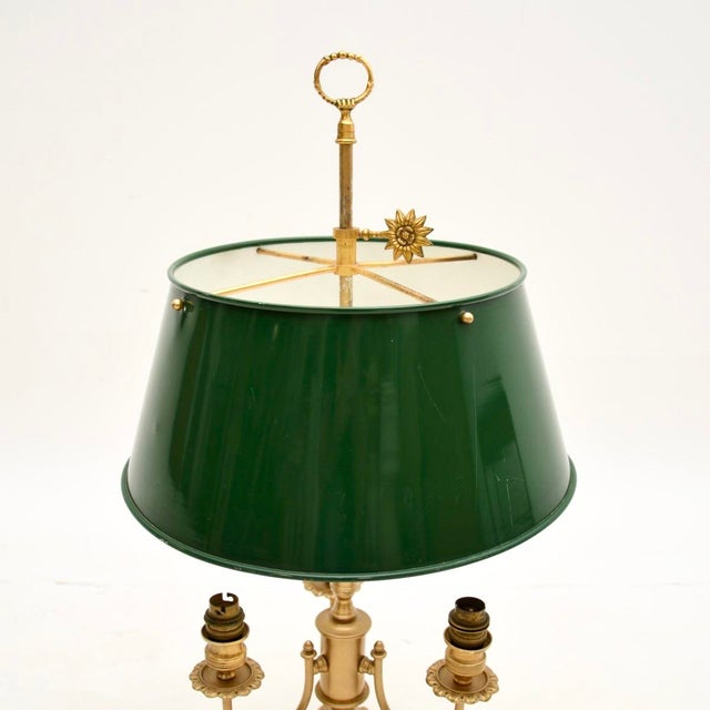 Gilt Metal and Tole Table Lamp, 1920s For Sale - Image 4 of 7