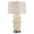 This elegant lamp features a sculptural body crafted from sandblasted alabaster glass, creating a softly textured and...