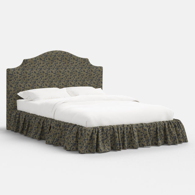 Green Stoffer Home x Cloth & Company Thelma Ruffle Platform Bed in Dogwood Floral Sage, King For Sale - Image 8 of 8