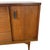 Vintage Mid-Century Modern Walnut Credenza With Sculptural Metal Pulls For Sale - Image 13 of 15