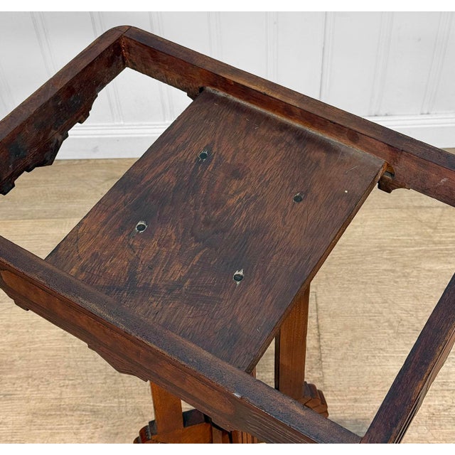 Antique Eastlake Victorian Walnut Marble Top Rectangle Parlor Table For Sale - Image 16 of 16