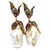 Bochic "Orient" Vintage Ruby, Topaz & Multi Gem Earrings Set In 18K Gold & Silver For Sale - Image 17 of 18