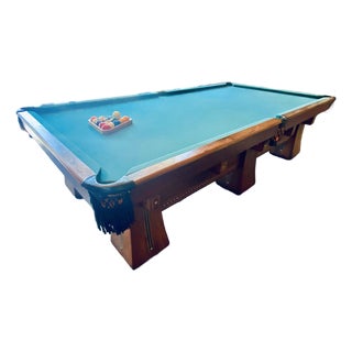 Antique Brunswick–Balke–Collender “Kling” 10’ Billiards Table -- Early 20th Century For Sale