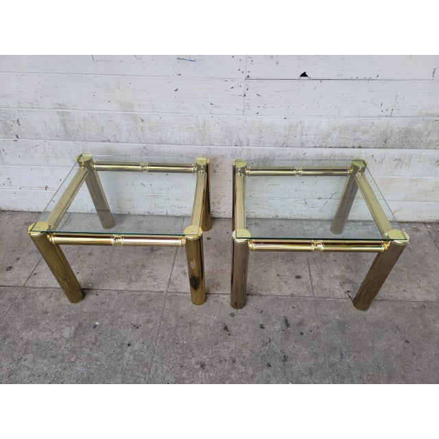 1980s Two Mastercraft Style Side Tables For Sale - Image 4 of 18