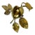 Vintage Brass Fruit Motif Treasure Box or Ashtray For Sale
