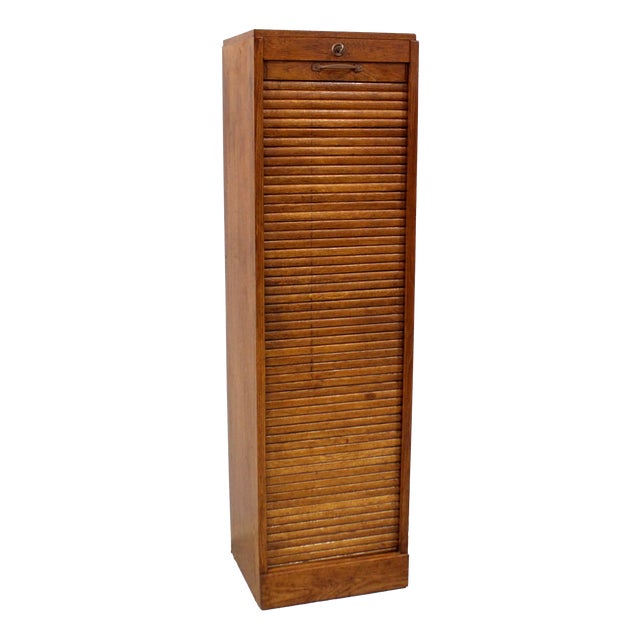 Vintage Filing Cabinet in Oak, 1930s For Sale