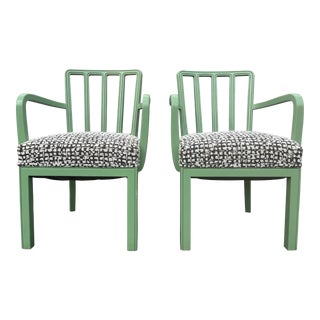 1930s Pair of Arm Chairs by Max Fellerer For Sale