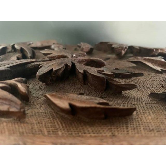 Wood 19th Century Antique Kashmiri Hand-Carved Monogrammed Walnut Box With Original Key For Sale - Image 7 of 18