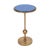 Contemporary Bunny Williams Home Burke Drinks Table, Blue Mirror For Sale - Image 3 of 3