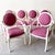 Fabulous vintage 1980s postmodern dining chair set by Casa Bique, featuring six sculptural “swan” style chairs with ivory...