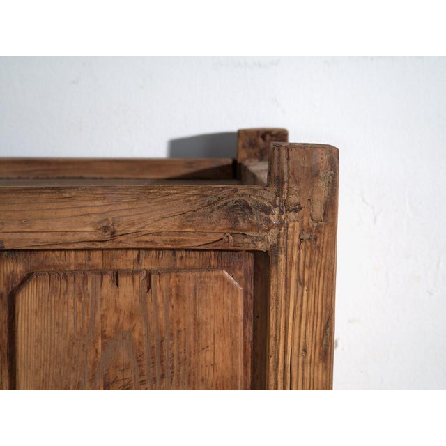 Brown Antique Qing Dynasty Lanzhou Gansu Cabinet in Pine For Sale - Image 8 of 12