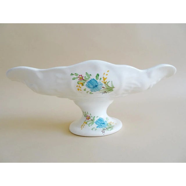 Spanish ceramic bowl from the famous artist town of Lorca. The etagere is hand-painted with floral decoration, as well as...