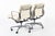 2000 - 2009 Eames for Herman Miller Tan Cream Office Chairs in Schumacher Vegan Leather For Sale - Image 5 of 11