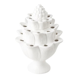 Small White Artichoke Tulipiere For Sale