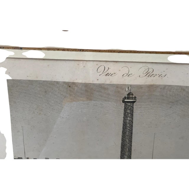 Paper Pair of 19th C. French Architectural Engravings of Place Vendôme Custom Framed by J. Pocker & Son, Nyc For Sale - Image 7 of 11