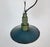 Metal Industrial Blue Enamel Military Pendant Lamp with Cast Aluminium Top, 1960s For Sale - Image 7 of 18