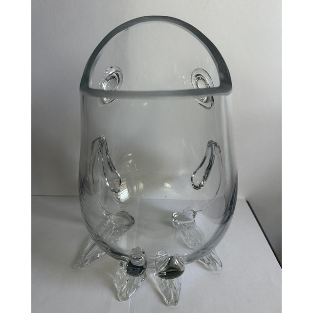 Mid 20th Century Blenko Style Frog Prince Glass Vase For Sale In Los Angeles - Image 6 of 8