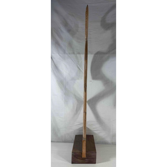 "Thin Figure" — Pine Abstract Figural Sculpture, Herbert Simon 1965 For Sale - Image 4 of 8