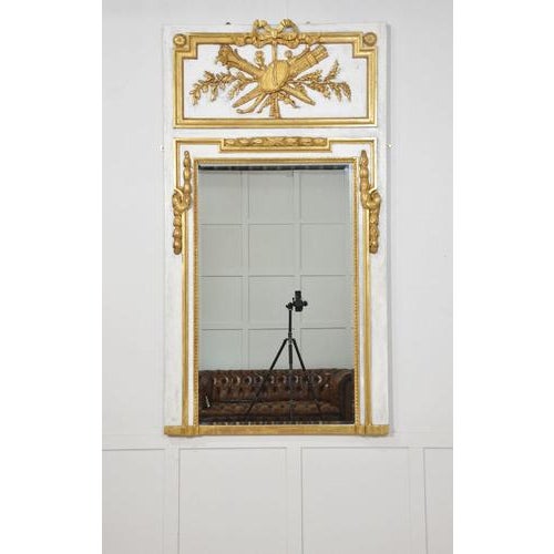 Parcel Gilt Trumeau Wall Mirror, 1890s For Sale - Image 10 of 10