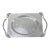 Vintage Buenilum Art Nouveau Hand Hammered Aluminum Serving Tray W Tulip Handles For Sale