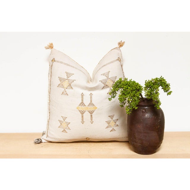 Textile Marrakech Souks Moroccan Cactus Silk Pillow For Sale - Image 7 of 7