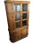 Vintage Split Reed Rattan China Cabinet For Sale - Image 4 of 17