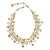 Vintage Kramer Rhinestone, Faux Pearl & Resin Collar Necklace For Sale