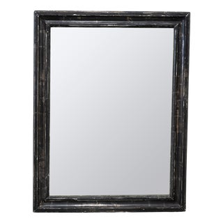Early 20th Century Rectangular Silver Leaf Mirror, 1940s For Sale