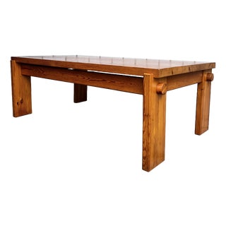 Scandinavian Modern Coffee Table in Pine by Yngve Ekström for Swedese, 1970s For Sale