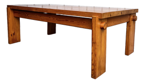 Scandinavian Modern Coffee Table in Pine by Yngve Ekström for Swedese, 1970s