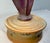 1960s Rare Vintage Handmade MCM Purple Lucite and Pottery Base Electric Table Lamp For Sale - Image 5 of 12