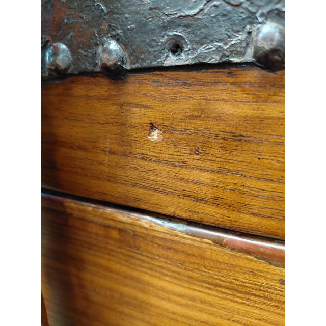 Chinese Wood and Wrought Iron Wedding Chest For Sale - Image 12 of 13