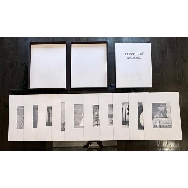 A complete portfolio entitled "Zeitlupe " by Herbert List (1903-1975). Known in English "Slowmotion Zeeo", the...