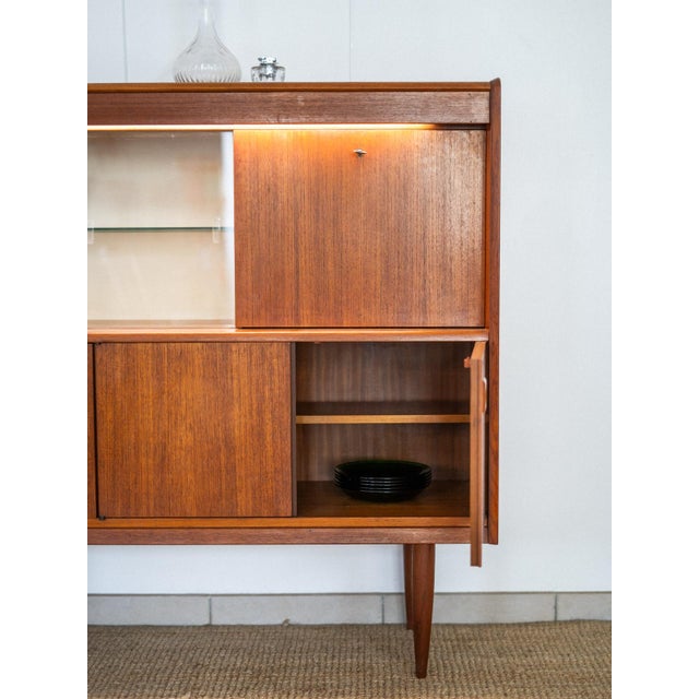 Vintage Teak Bar Cabinet, 1960s For Sale - Image 3 of 14