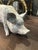 Painted White Cast Iron Pigs, Set of 2 For Sale - Image 6 of 15