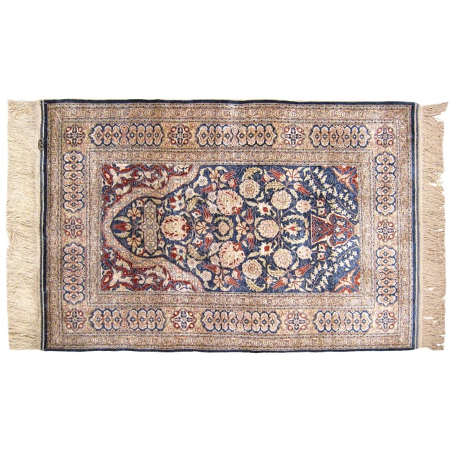 1920s Antique Turkish Hereke Oriental Rug-3’0"x4’6" For Sale