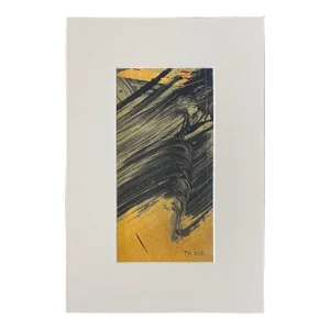 Don Ahn, Gestural Abstraction, Miniature Abstract Expressionist Korean Modernist Painting, 2004